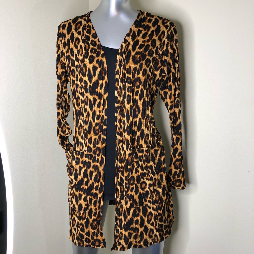 Leopard Cardi by Crescent Drive
